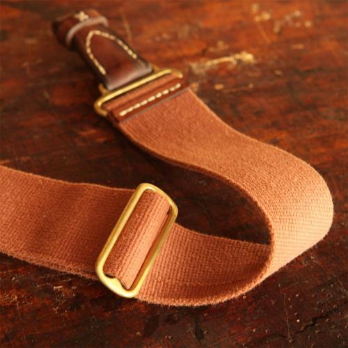 NIEU-BETHESDA CLASSIC, canvas sling, brass buckles, leather