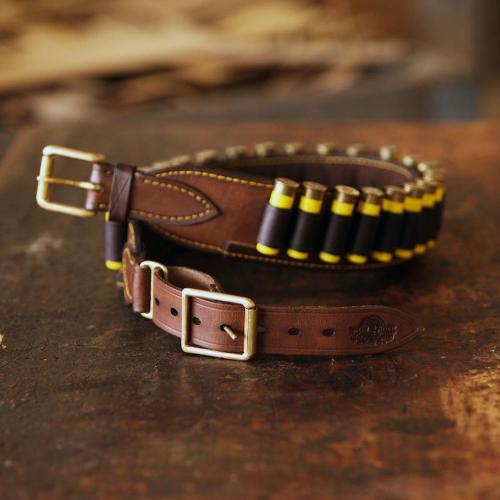The Rouxville Shotgun Cartridge Belt, brass buckle, leather products, belt, handcrafted