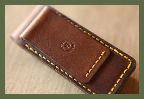 The Milnerton Leatherman Sheath, yellow stitching, leather product, initials stamp, handcrafted